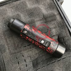 画像2: 《メカニカルMOD》新色【PURGE MODS】Slim Piece Black Red splatter RDA Set (2)