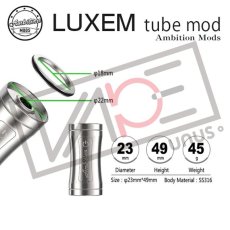 画像5: 〜改良版チップ〜《メカニカルMOD》LUXEM Tube Mod (ラグゼム) / Ambition Mods (アンビションモッズ)  18350バッテリー MOD  /  電子たばこ VAPE (5)
