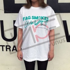 画像1: UNUS FAGロゴ Tシャツ / ミントグリーン　オリジナル グッズ 　Tシャツ　ユニセックス (1)