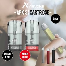 画像1: ＜交換pod＞ APEX S1専用 / Nevox 　３個入り　交換カートリッジ　0.8Ω / 1.2Ω　小型スターターキット　pod式　コンパクト　持ち歩き　スターター　電子たばこ　vape　初心者　サブ機 (1)