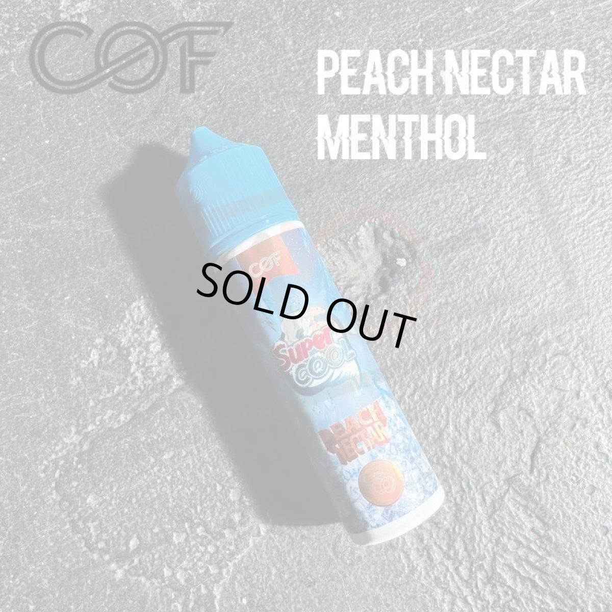 画像1: 《フルーツ系・清涼剤》 PEACH NECTAR / COF Super COOL【60ml】 ピーチ　ネクター　ジュース　清涼剤　メンソール　超刺激　リキッド (1)